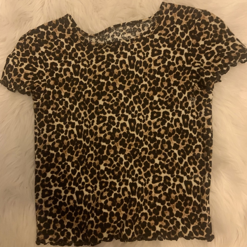 American Eagle Cheetah Crop Top